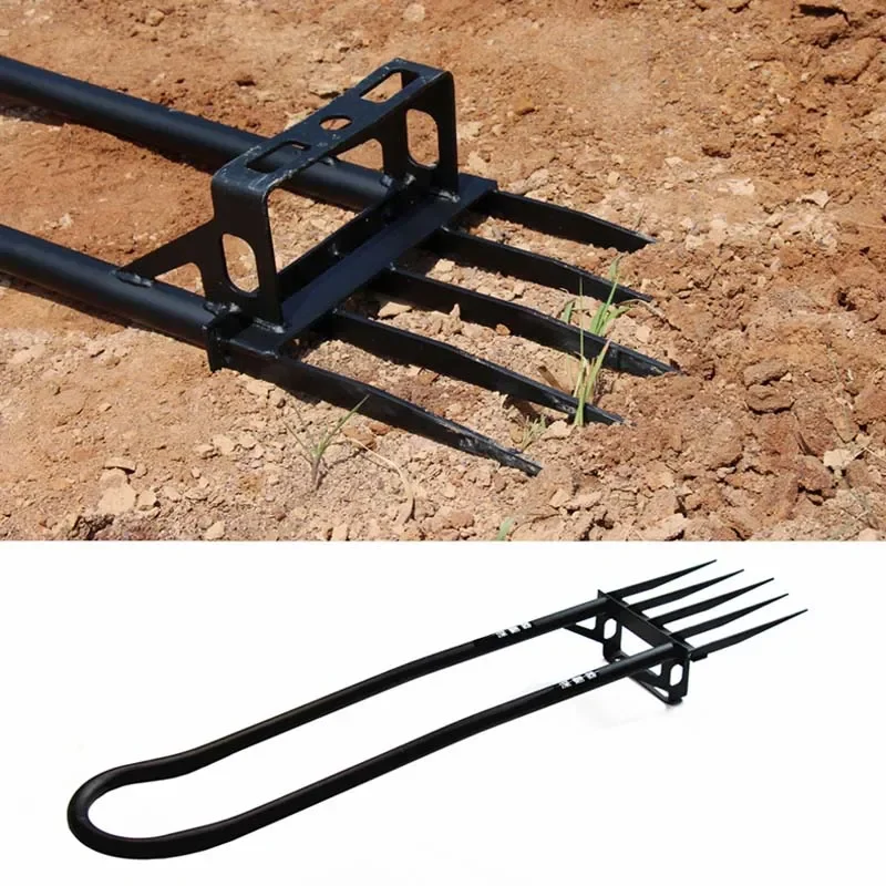 Excavación y escarificación de la tierra, alargamiento de la pala de jardín, excavadora, herramienta agrícola, azada para plantar el hogar