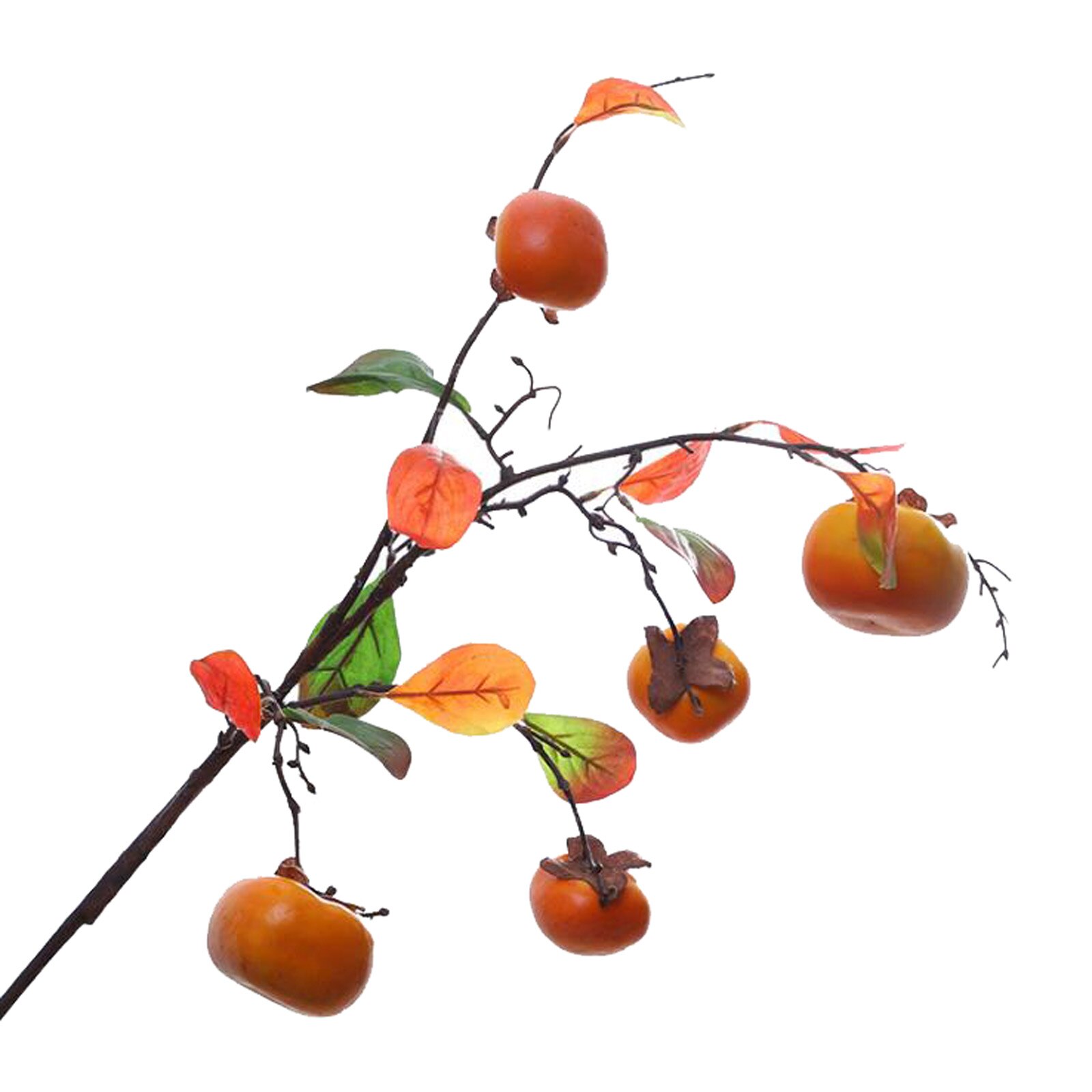 Berry Persimmon Branch Simulation Fruit Seed Artificial Flowers for Table Living Room Home Decor Wedding Decoration Indoor: A2