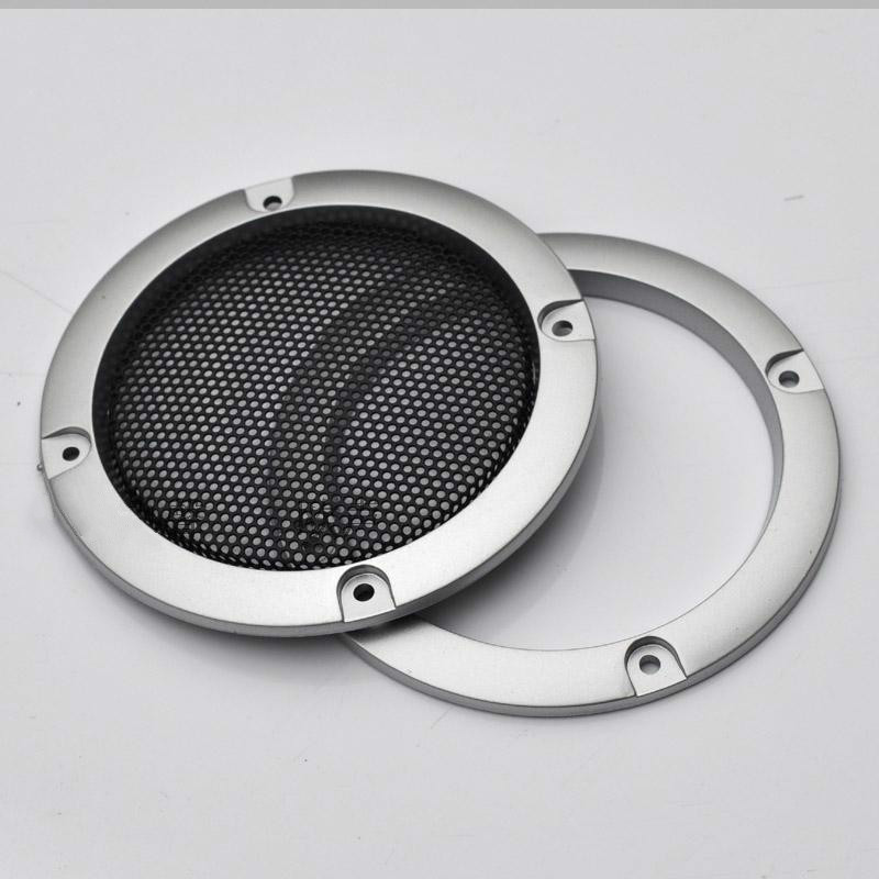 AIYIMA 2pcs 3inch DIY Loudspeakers Protective Cover Nets Speaker Decorative Circle Sound Box Protective Grille