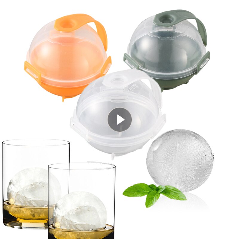 Ice Mould Ice Ball Maker Ice Box Whiskey Cocktail Round Ice Ball Makeing Mold Ice Tray DIY Home Kitchen Bar Party Ice Cream Tool
