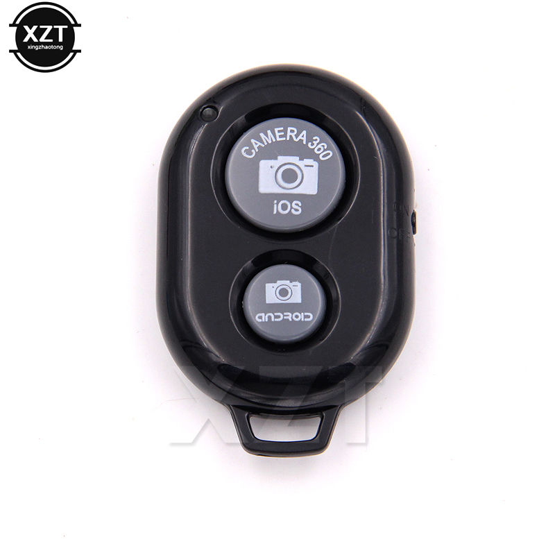 Bezprzewodowa zdalna migawka Bluetooth Telefon z aparatem Monopod Selfie Stick Shutter Samowyzwalacz Zdalne sterowanie dla IOS Android: Black