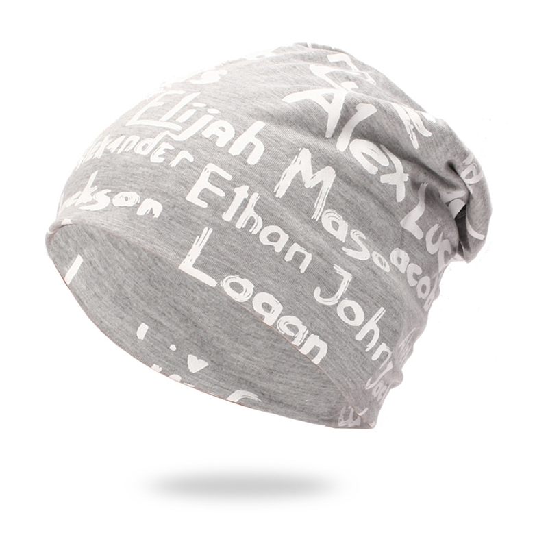 Los hombres de mujer Beanie Cap carta de algodón de punto sombrero sombreros al aire libre Otoño e Invierno sombrero esquí sombrero de