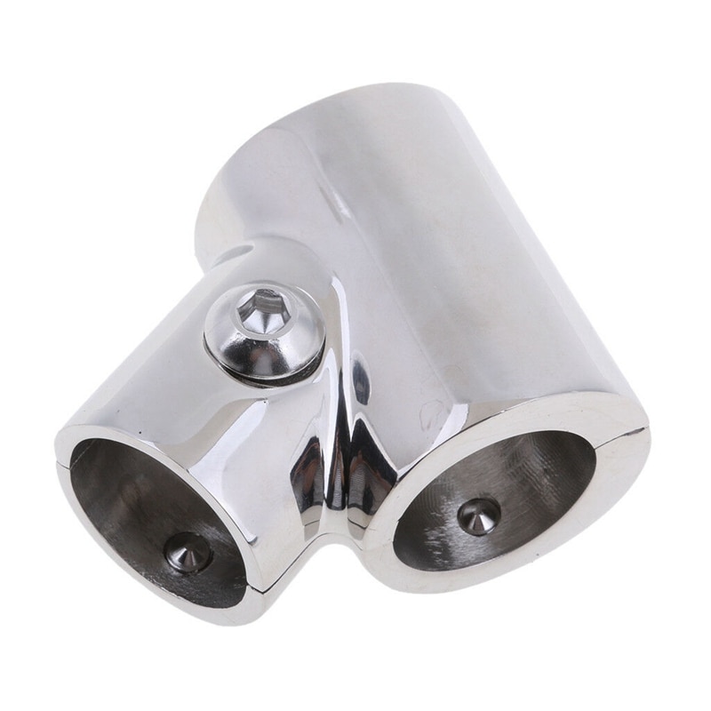 Boat Hand Rail Fitting 25mm 60 Degree Tee 316 Stainless Steel Tee Fitting for Marine RV Yacht Boat Accessories Marine