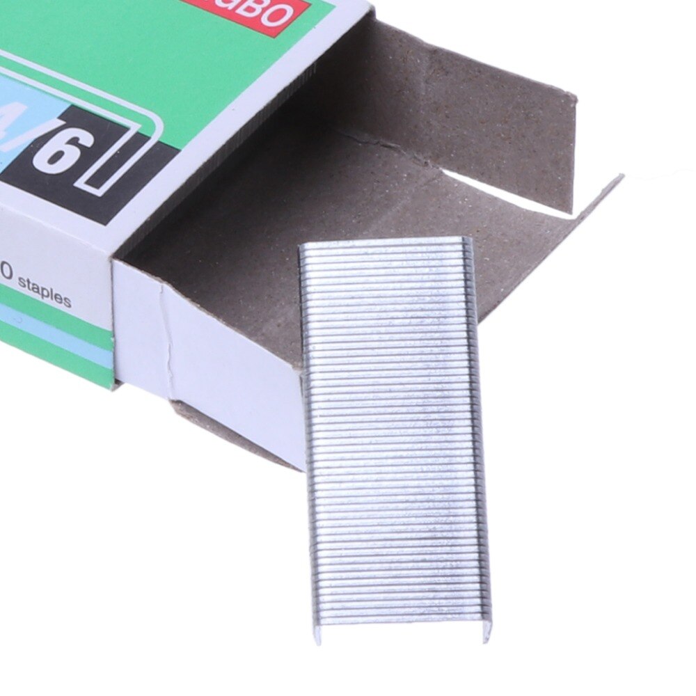 1000 unids/caja 24/6 grapas metálicas para engrapadora oficina material escolar papelería -U1JA