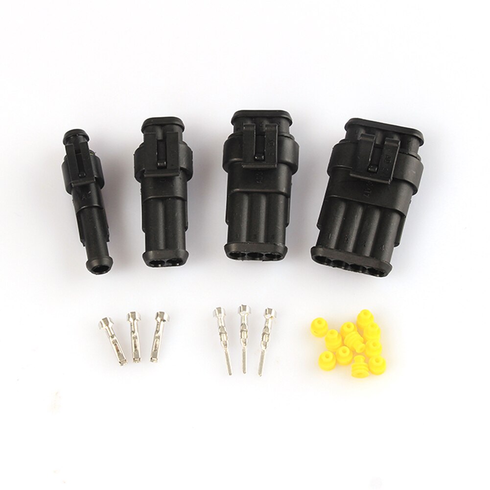 Conectores HID impermeables de 1/2/352 Pines, 26 juegos de cables eléctricos para coche, arnés de camión de 3/4 V 12A, 300 Uds.