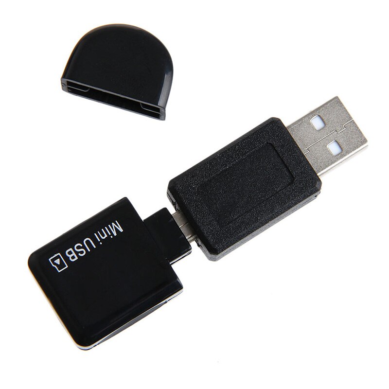 Mini USB per TF T-Flash Micro SD Card Reader Adapter per Auto AUX Out Audio Musica