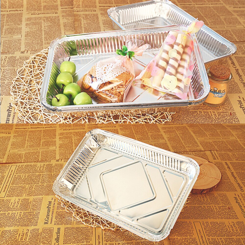 10pcs Chafing Pans Disposable Aluminum Foil Steam Table Deep Pans Roaster Pans