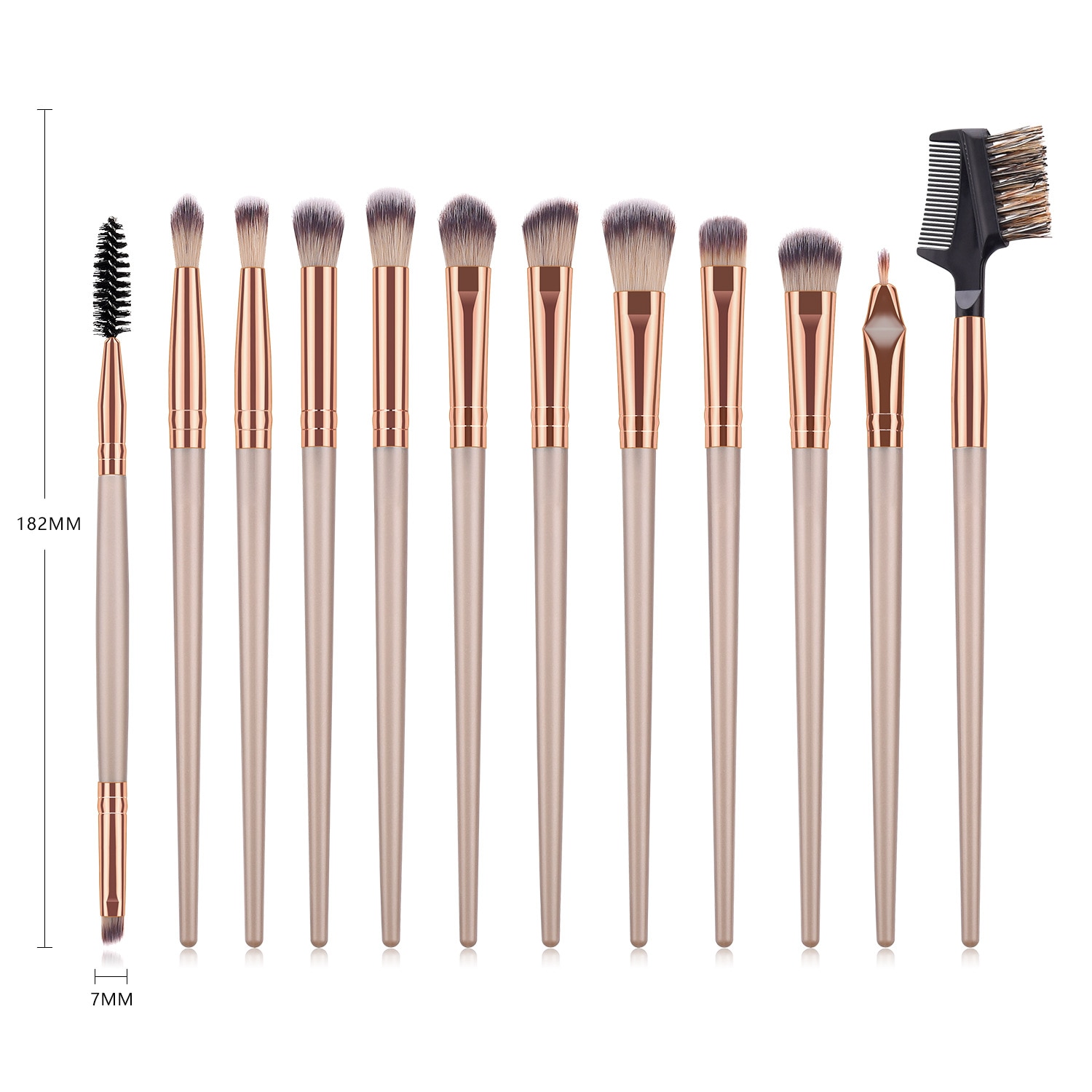 12/1Pcs Make-Up Kwasten Foundation Cosmetische Wenkbrauw Oogschaduw Borstel Make-Up Borstel Set Schoonheid Gereedschap Pincel Maquiagem