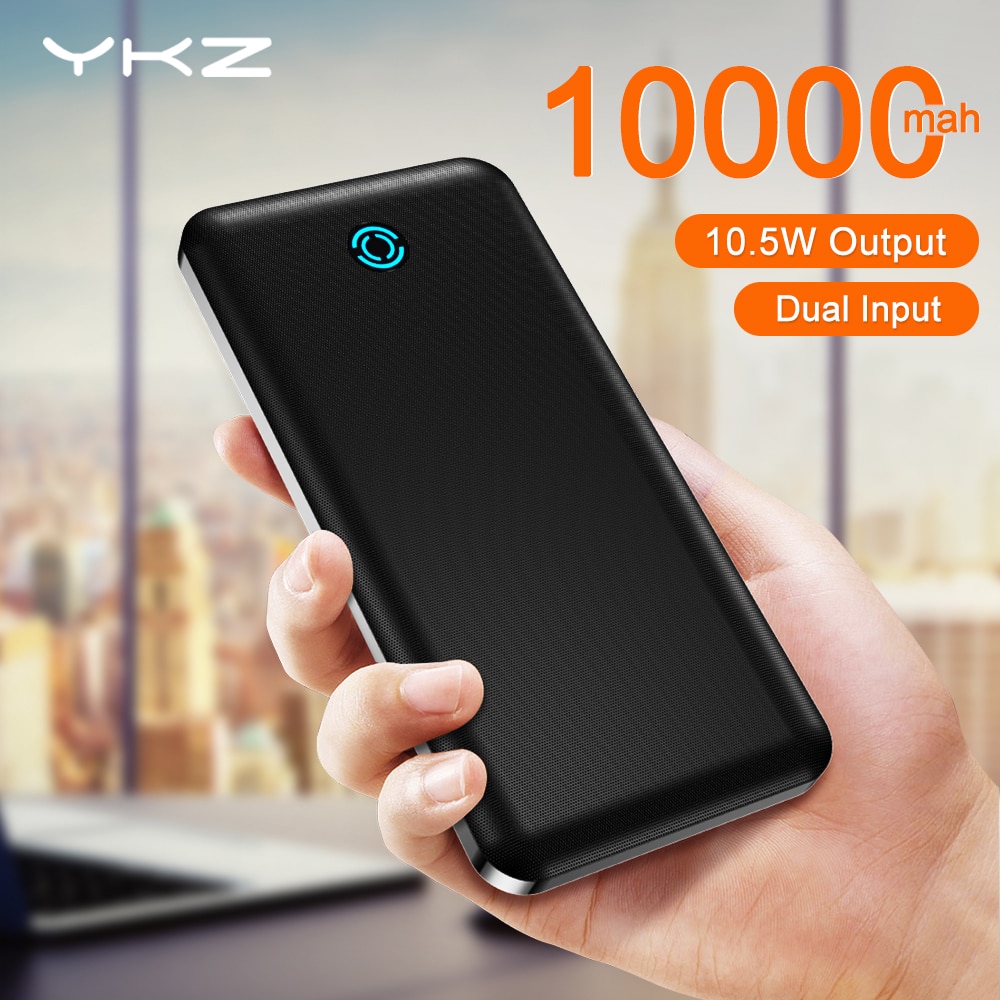 Ykz 10000mah banco de potência portátil usb tipo c mini powerbank carga rápida carregador do telefone móvel micro usb bateria externa viagem c QC 3.0 4.0 QC3.0 QC4.0 for iPhone 12 Xiaomi MI 9 8 Samsung Huawei P40 Mate