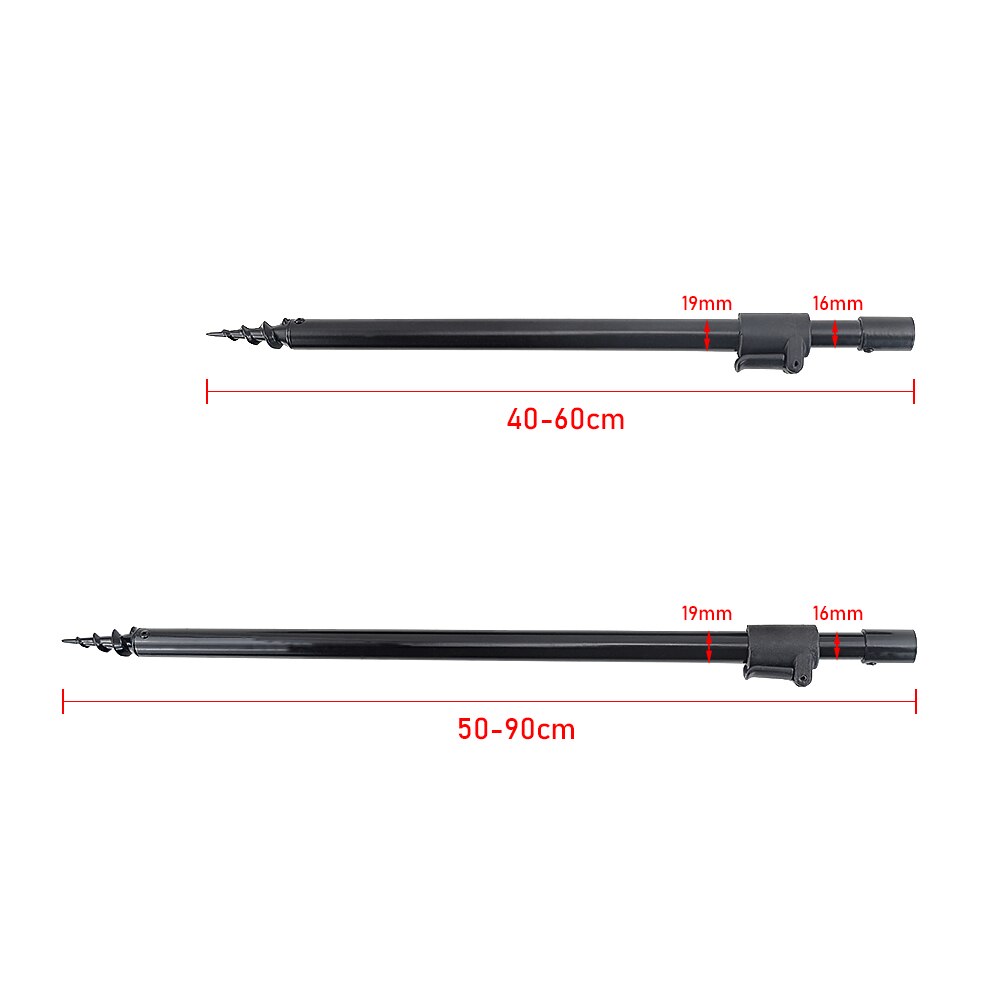 2 stk karpe fiskebank pinde bankstick aluminium stang pod støtte fiske tilbehør