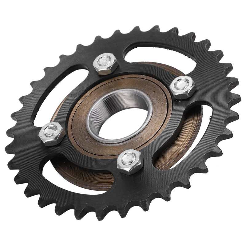 420 34T Freewheel for ATV Electric Tricycle Chainring 420 34T Chain Sprocket Toothless Flywheel for ATV Go‑kart