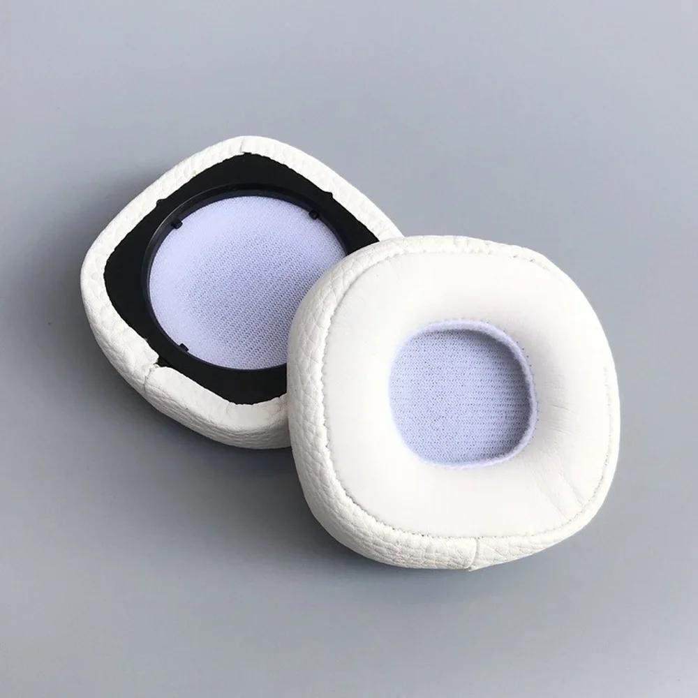 1 Paar Vervanging Foam Ear Pads Kussen Cover Voor Marshall Major Iii Bluetooth 3 Generatie Hoofdtelefoon Oordopjes: WHITE