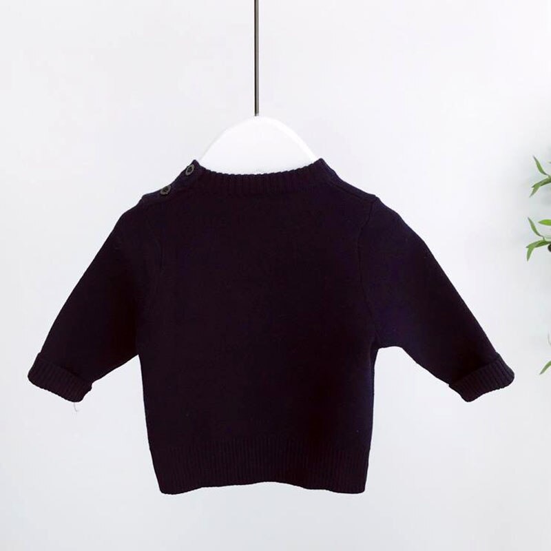 3-24M Baby Jungen Frühling und Herbst zur Seite fahren Kleinkind betroffen Warme Lange Hülse Buchstaben Absicherung Mantel Art Baumwolle ausflug Kleidung