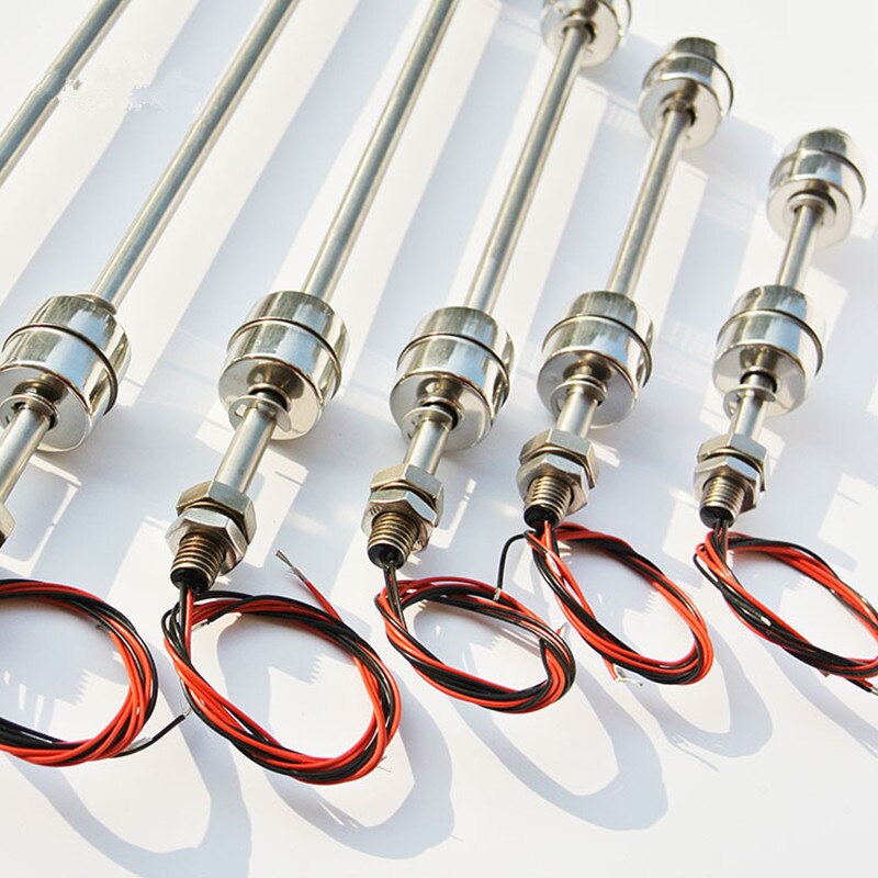 220V Float Switch Stainless Steel liquid water level sensor horizontal Double Ball float switch 450mm 500mm 550mm 600mm