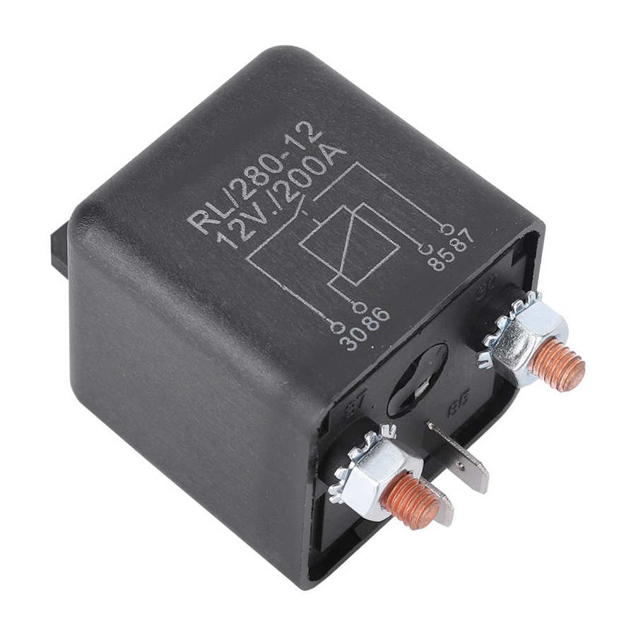 Auto Starter Relais WM686 Auto Starter Relais 12V 4-Pin On/Off Relais Auto Zware Starter relais RL180 200A 12V Auto Relais