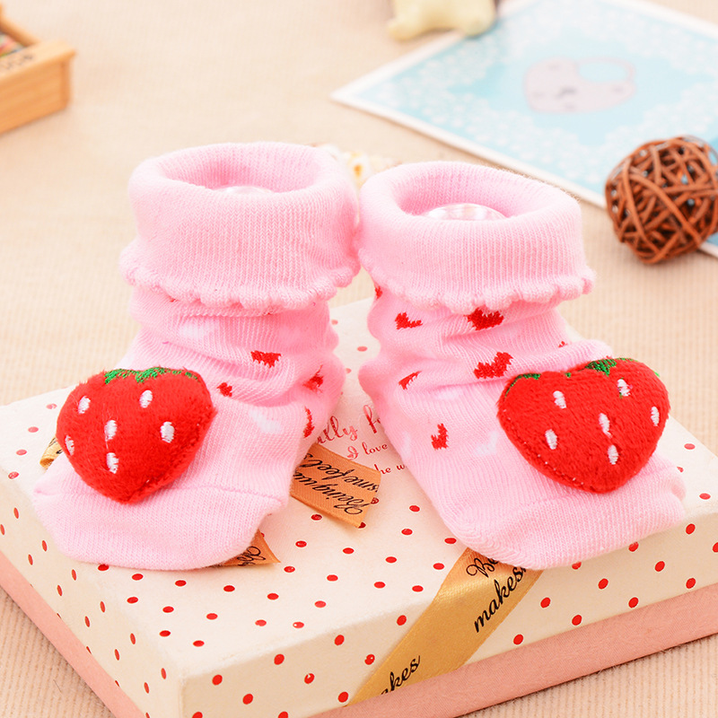 Lot de 3 paires de chaussettes en coton pour bébés filles et garçons, 25 modèles: L