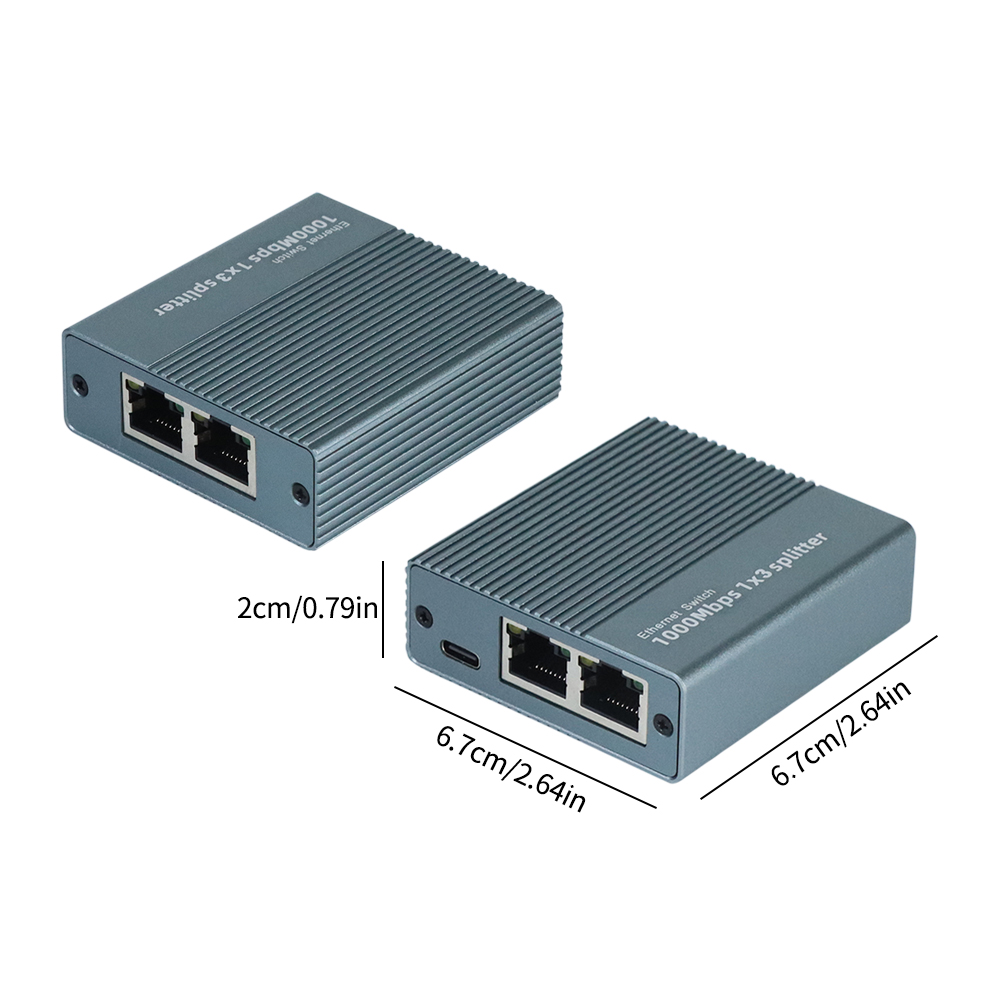 Rj45 Gigabit Netwerk Splitter Expander Gigabit Ethernet Adapter Internet Netwerk Kabel Extender Rj45 Splitter Connector 1 tot 2/3