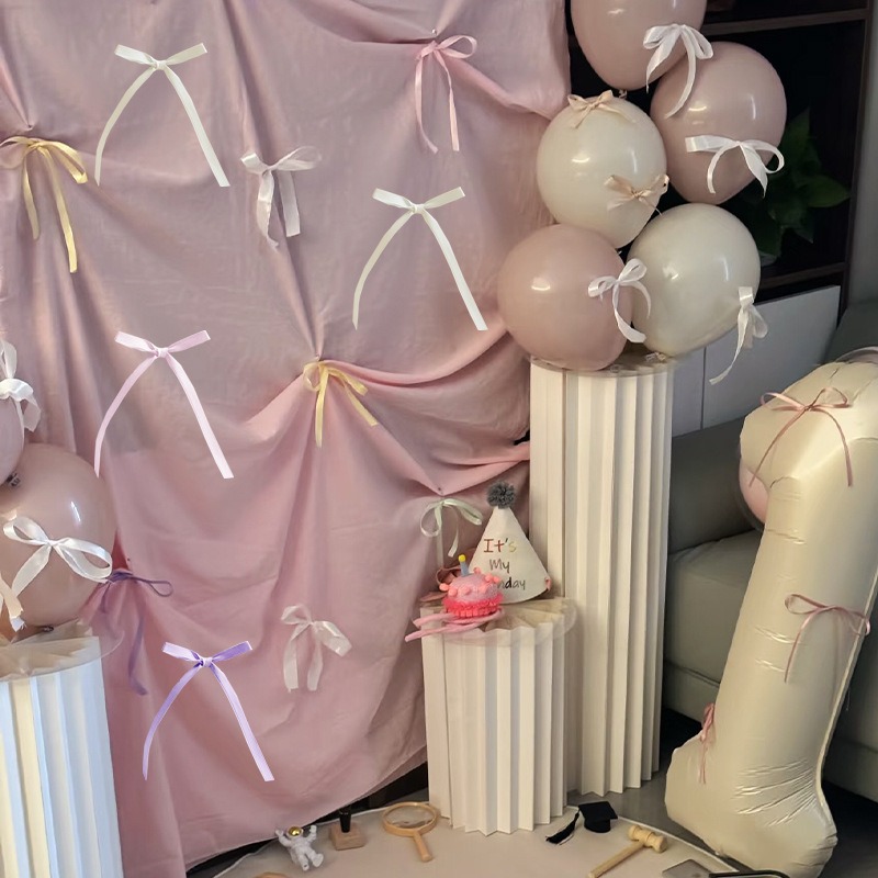 20 stuks boog taart decoraties roze strik lint taart toppers voor verjaardag bruidstaart decoratie en benodigdheden