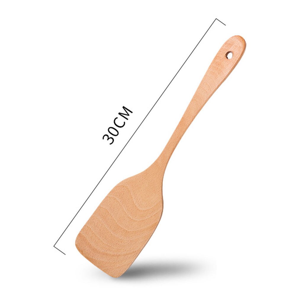 Wood Spatula Kitchen Accessories Non-Stick Cookware Cooking Tools Wooden Shovel Kitchen Tool Kitchen Cooking Utensil Tool: AS the picture