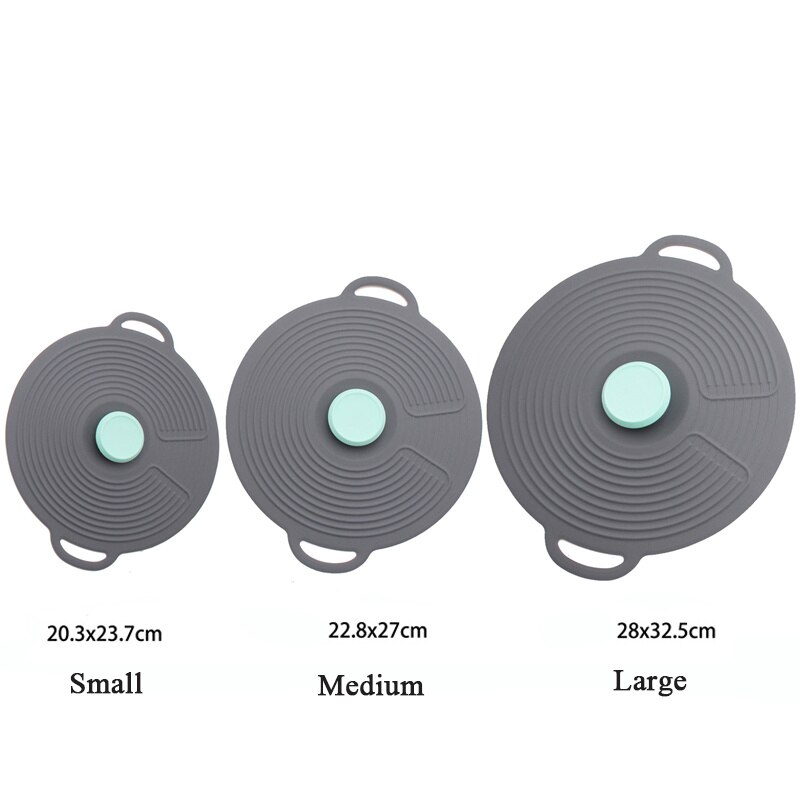 Couvercle de casserole en Silicone résistant à la chaleur, couvercle de micro-ondes, scellé sous vide, extensible, bol d'emballage alimentaire, boîte de Pot, couvercle, ustensiles de cuisine