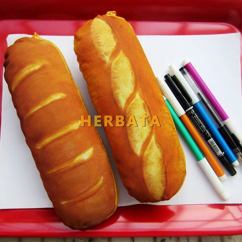 Simulate bread idea pencil case stationery admission package multifunction pen bag purse handbag school supplies Cartuchera
