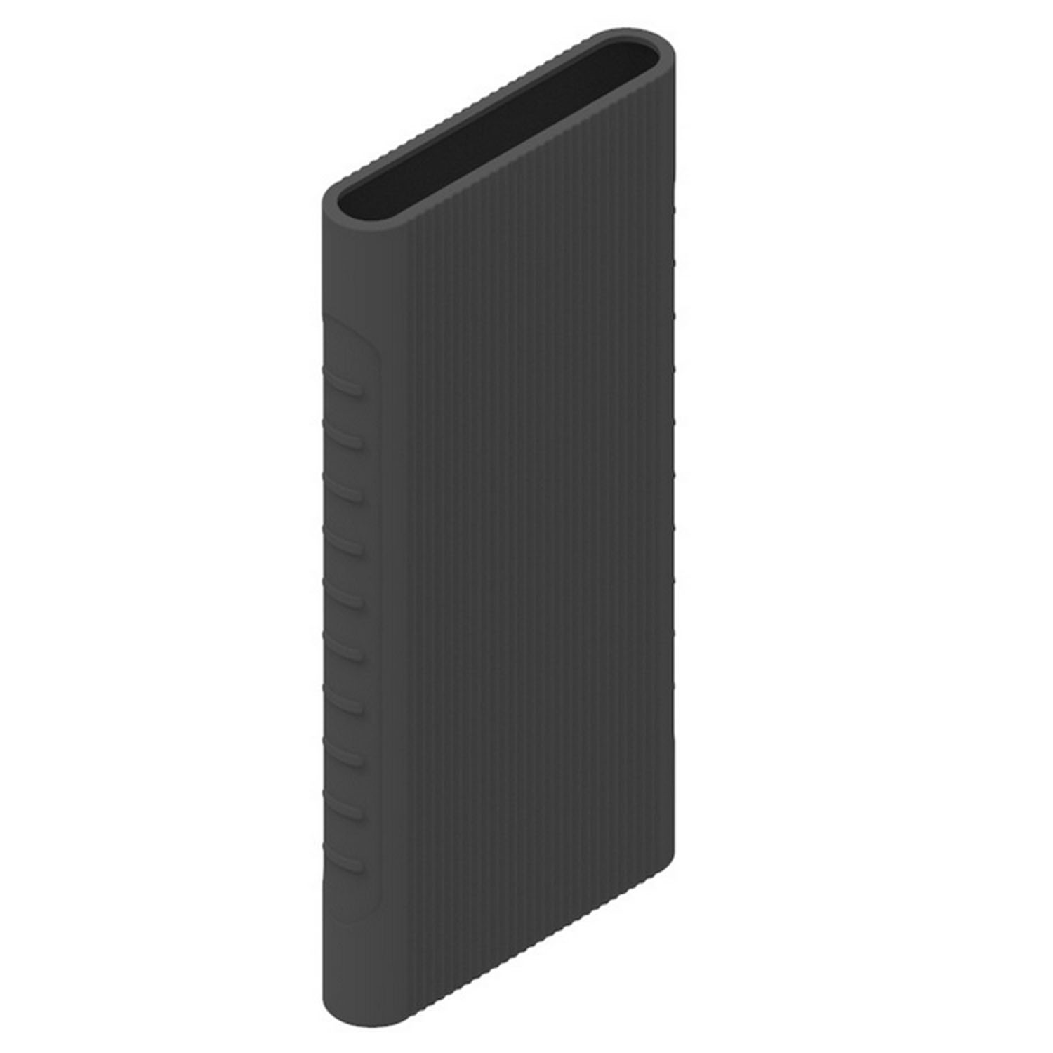 Coque de protection en Silicone souple et antidérapante pour Xiaomi Mi Power Bank 3, pour batterie mAh, nouveauté 10000: Black
