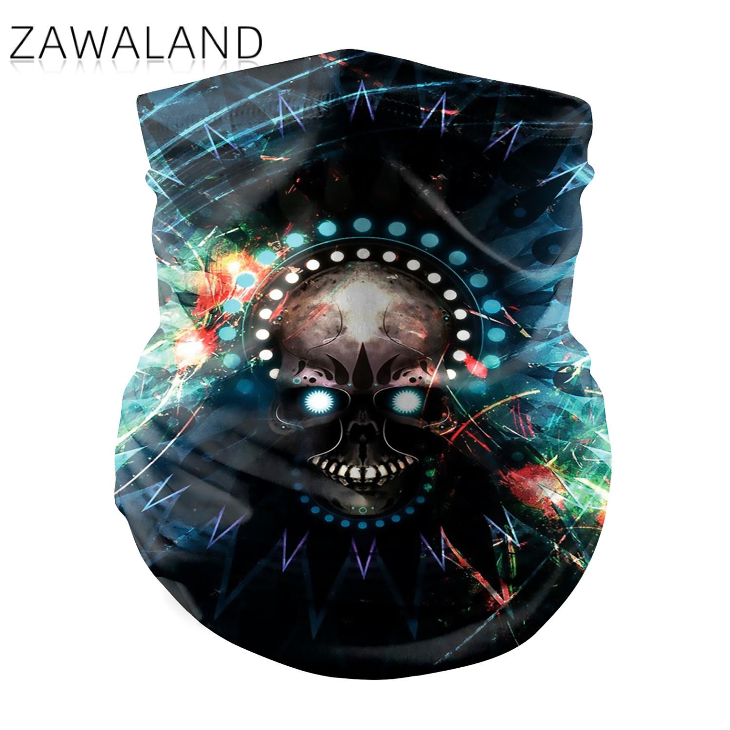 Zawaland kamouflage halsduk hals dam män vindtätt tryck tubulär bandana anti damm cykling vandring halv ansikts halsduk unisex