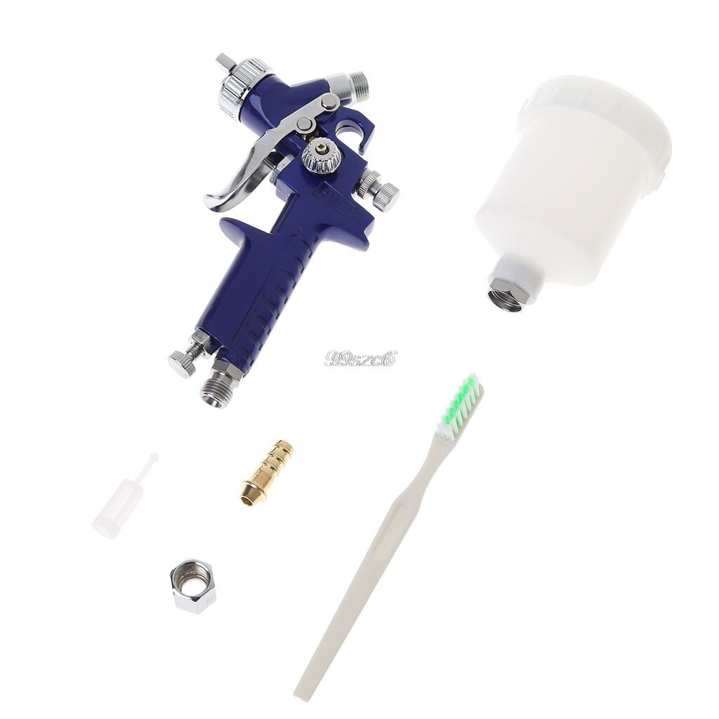 1mm Mini HVLP Air Paint Spray Gun Auto Car Detail Touch Up Sprayer Gravity Repair