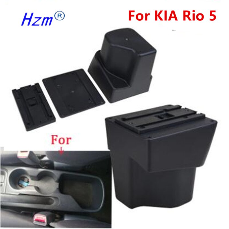 For KIA Rio 5 Armrest Rio parts dedicated Car Armrest box Storage box car accessories Interior USB