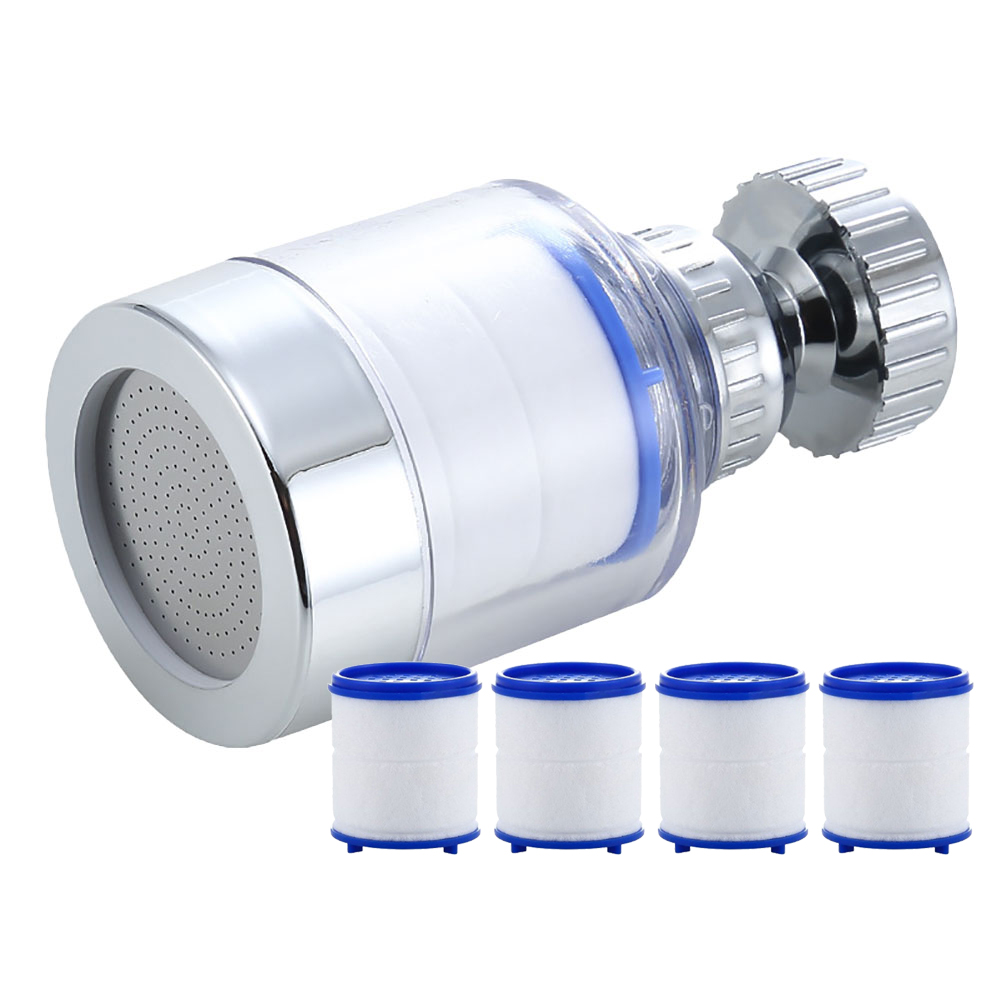 Kraanzuiveraar 360 ° Roterende Kraan Filter Keuken Chloor Verwijdering Kraan Beluchter Anti-Splash Badkamer Waterbesparende Kraan Mondstuk: Bordeaux