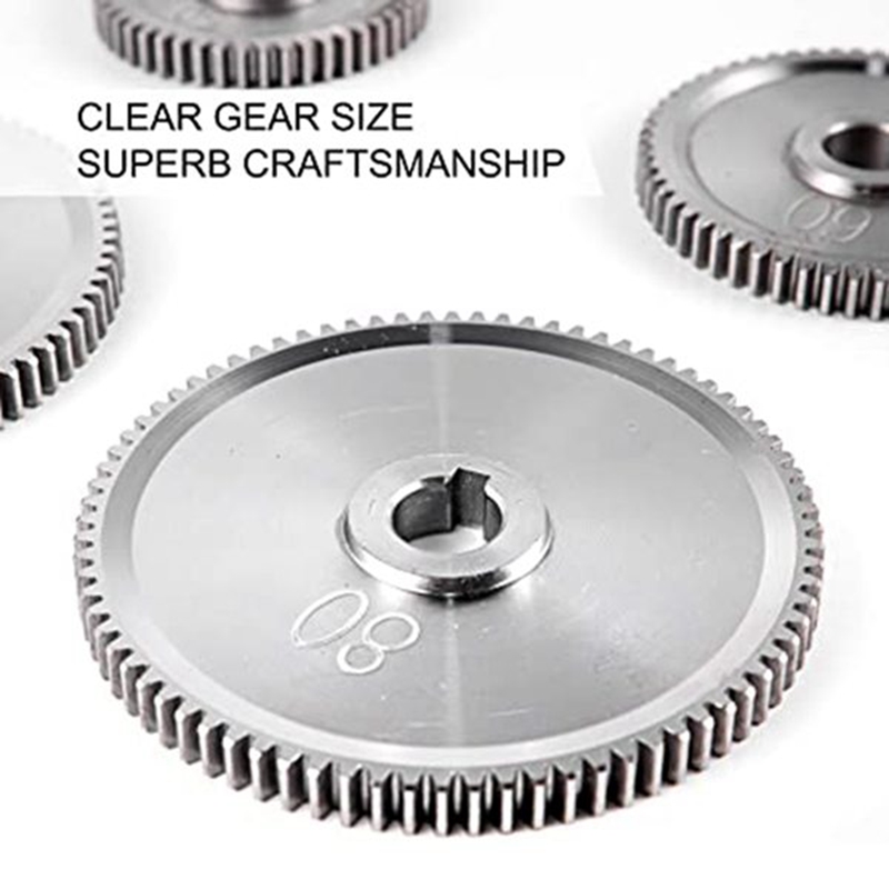 Metal Lathe Gears, Precise Mini Lathe Replacement Gears Including Box Gear Set, Belt Gear For C2 Mini Lathes