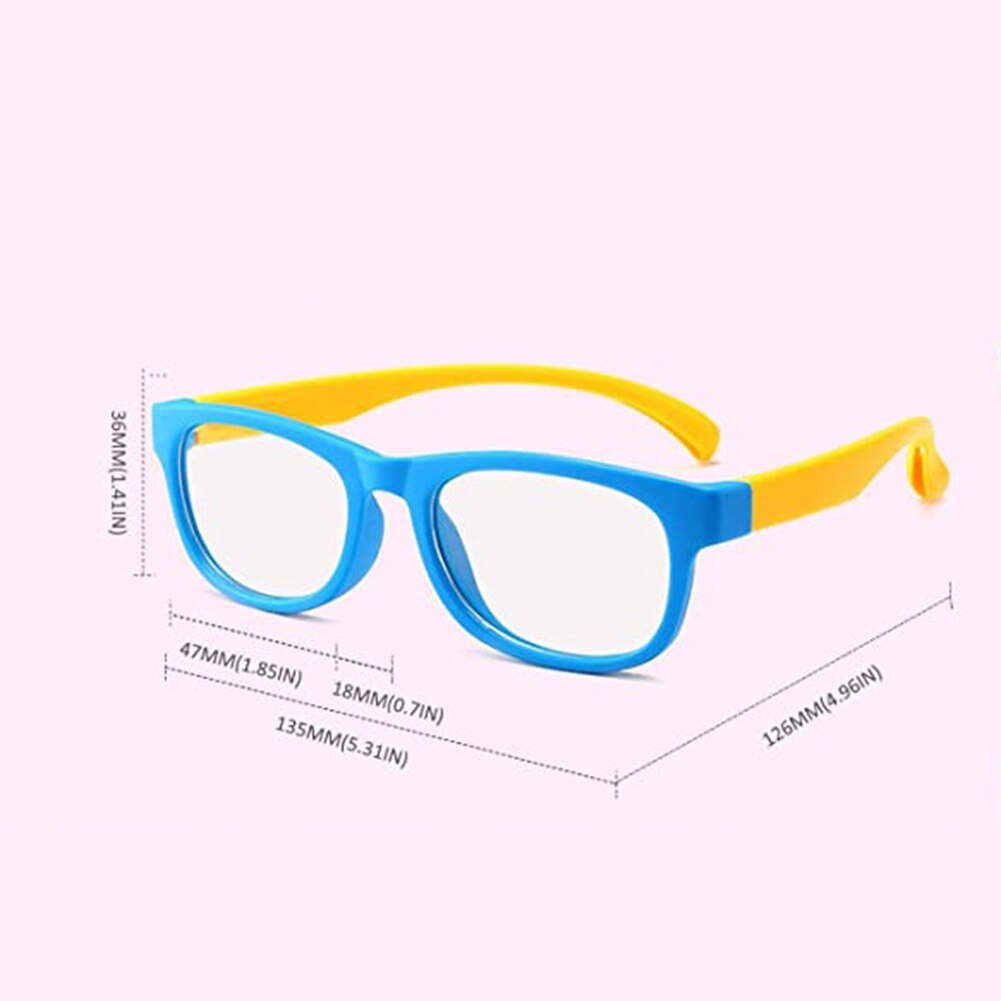 Gafas antiluz azul para niños y niñas, lentes transparentes de ordenador, gafas ultravioleta