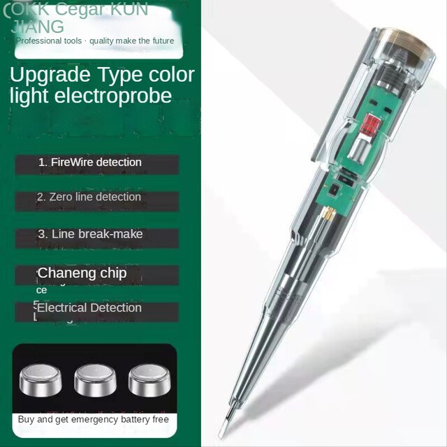 Lnduction Test Electrician Electric Pen Special High-Brightness Detection Disconnection test on-Off Check Break Point: Default Title