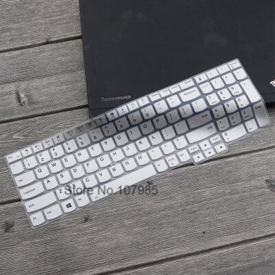 For Lenovo Thinkpad 15 T570 T580 T590 E580 E585 E590 L580 P51S P52 P52S P72 P73 15.6 inch Laptop Keyboard Cover Skin Protector: Silver