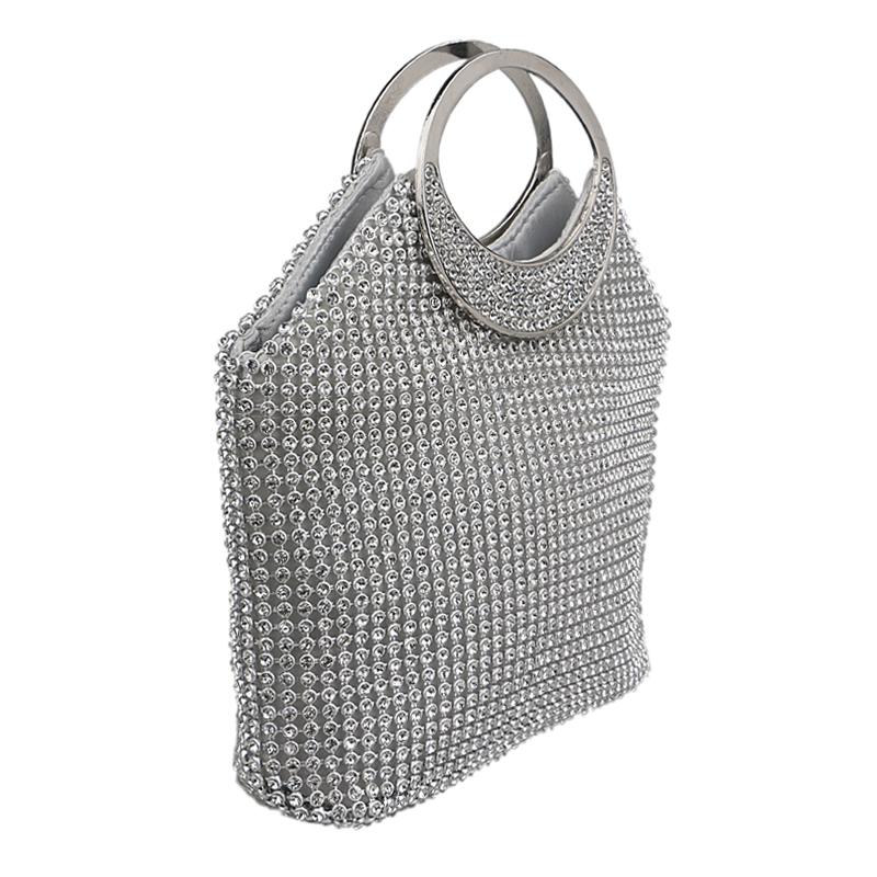 SEKUSA Voller Strass Abend Tasche Schild Kupplung Kristall Kette Weichen Kette Schulter Bote Hochzeit Geldbörse Tasche Für Hochzeit Party