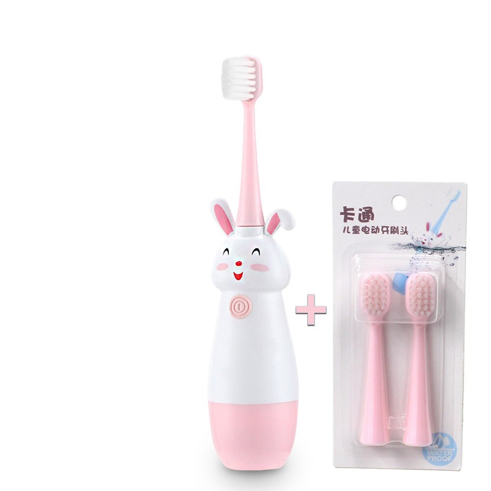 Kids &amp; Baby Elektrische Tandenborstels, Baby Sonic Toothbtush Draagbare Tandenborstel Dental Care: Pink 2 Heads