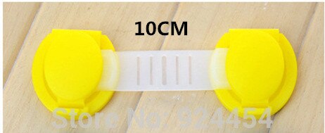 10 PC Plastic Baby Veiligheid Bescherming Voor Kinderen Kind Lock Kastdeur Baby Safety Lock Baby Veiligheidsslot Kid Veiligheid producten: 10cm yellow 10x