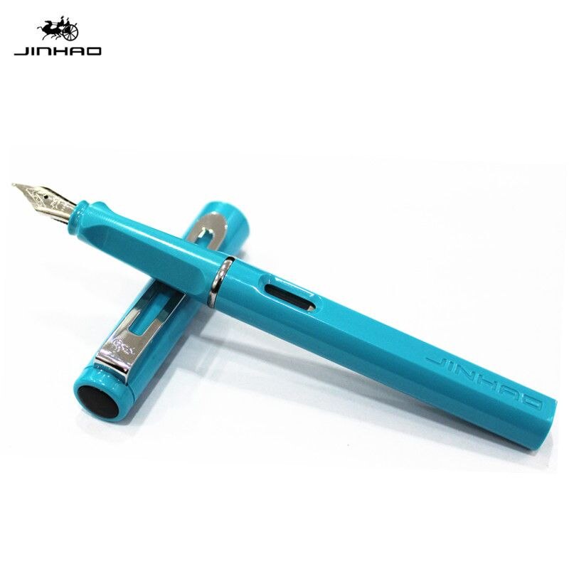 JINHAO 599 fountain Pen School Office supplies man women luxury brand writing pens business pen with 5pcs ink sac
