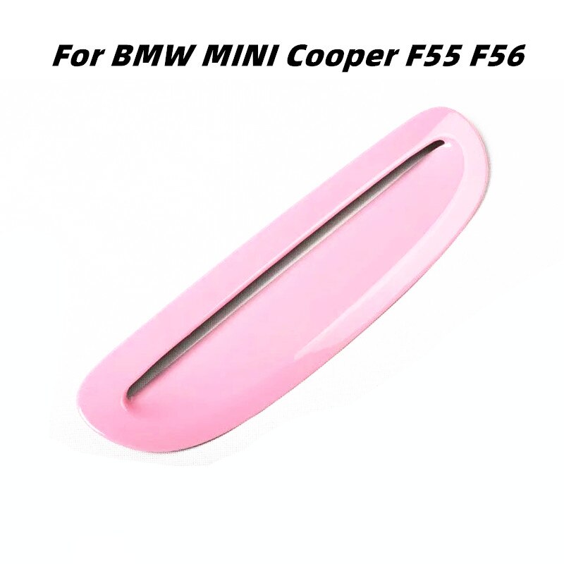 Voor Bmw Mini Cooper F55 F56 F57 Motorkap Luchtinlaat Trim Strip Carbon Fiber Stijl Auto Kap Verfraaiing Accessoires roze: Roze