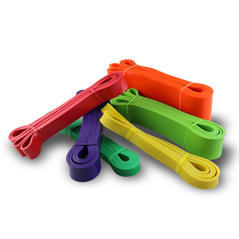 208cm Latex Pull Up band Resistance Bands Fitness Body Gym Power Training Powerlifting Band Unisex Sport Natuur Rubber