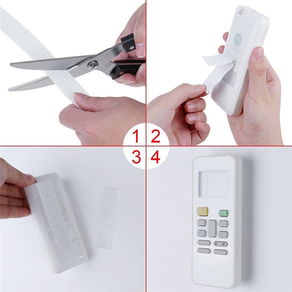 2 Rolls 2cm 25m White Hook and Loop Self Adhesive Magic Tape Fastener Strong Tape Hook and Loop Strip Tape Adhesive