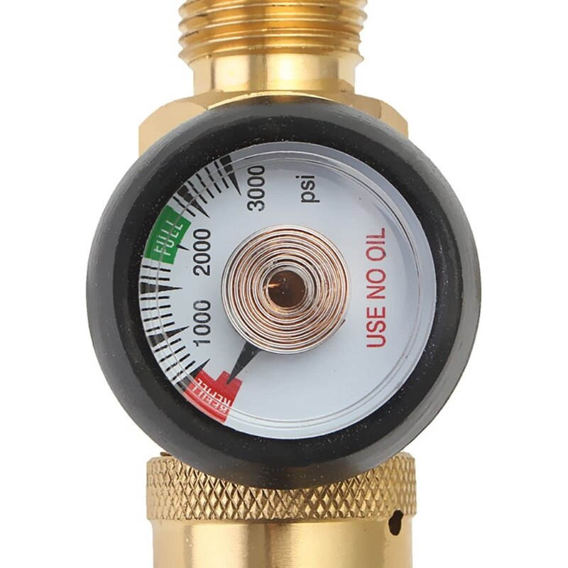 -Helium Tank Latex Balloon Inflator Regulator With Gauge For G5/8 Tank Va lve