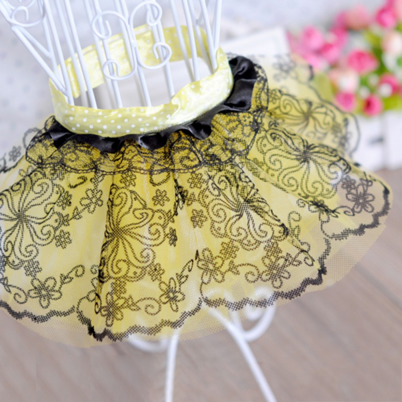Pet Dog Puppy Tutu Skirt Chiffe Lace Dog Lower Body Apparel Puppy Summer Princess Style Clothing Costume: Y / M