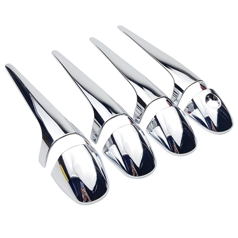 8 sztuk chrom zewnątrz drzwi osłona klamki wykończenia dla Toyota RAV4 RAV 4 2013 2014 2015 2016 2017 2018 akcesoria samochodowe robić stylizacji naklejki