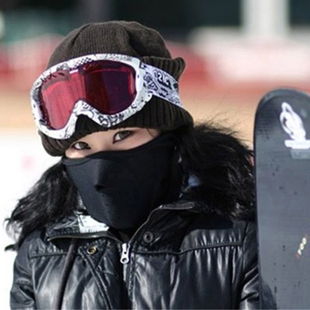 Hiver demi visage Ski masque Sport masque coupe-vent anti-poussière vélo vélo cyclisme masque Ski bavoirs Ski Snowboard extérieur masques