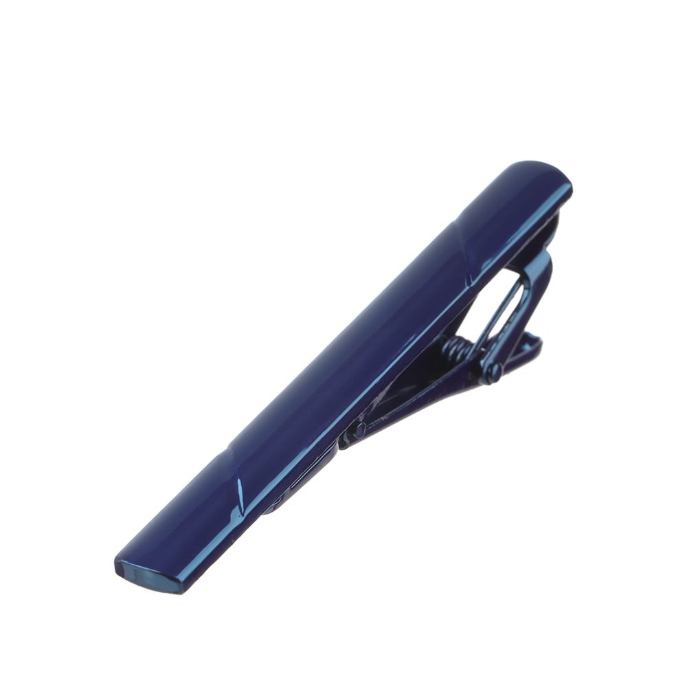 Clips de corbata de Metal para hombre, pasador de corbata de cristal para vestido, camisas, ceremonia de boda, Clip de Corbata de Metal dorado, accesorios para hombre: Blue