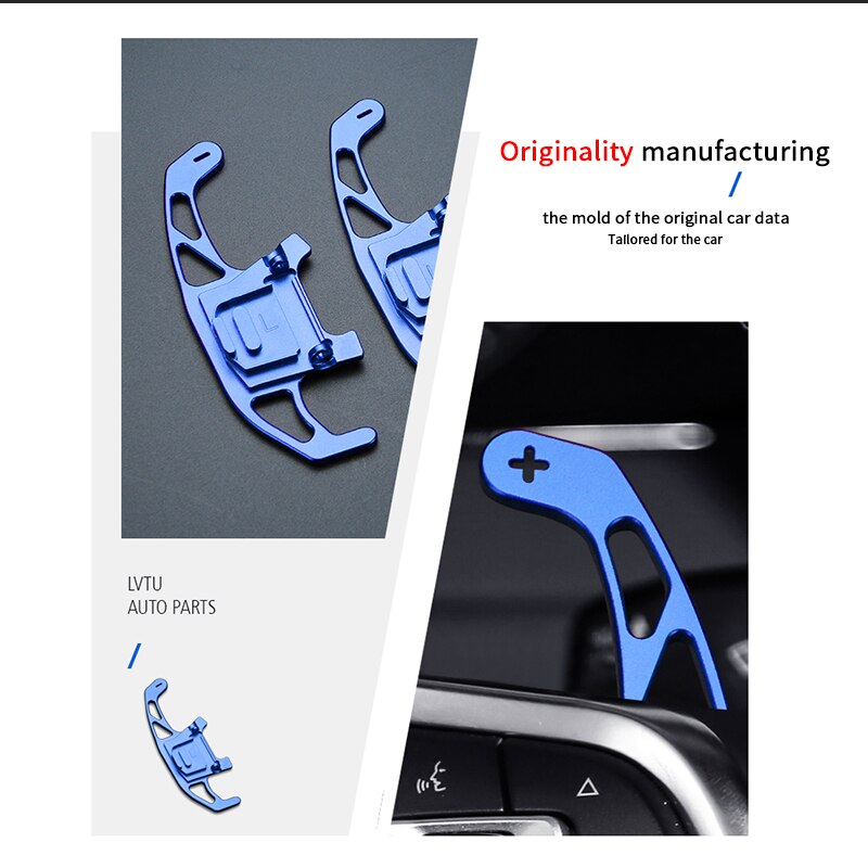 Aluminum Car Steering Wheel DSG Gear Shift Paddle Shifter Extension For VW Golf Jetta GLI Polo GTI MK7 Accessories