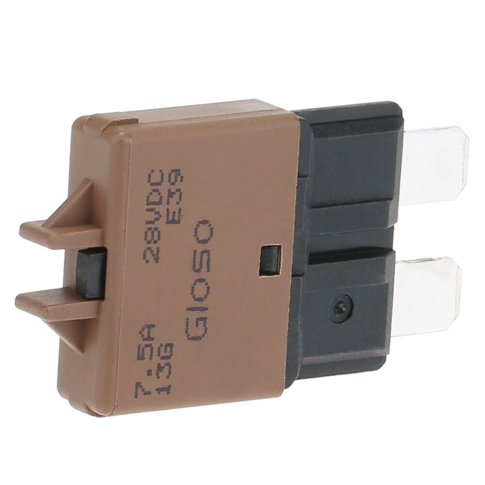 F446 7.5A Manual Reset Circuit Breaker Blade Fuses with Button for Car Truck Motorcycle