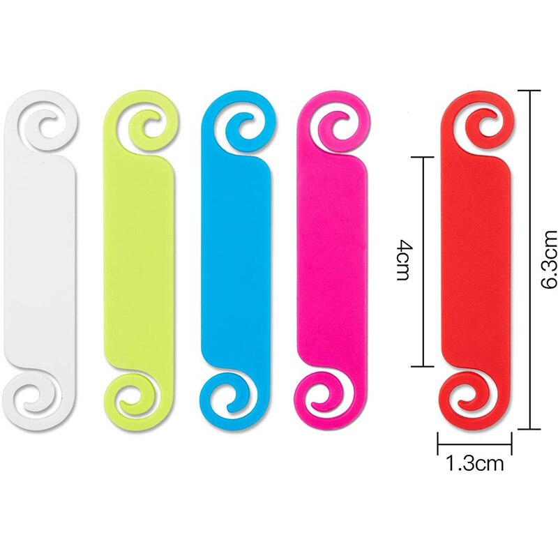 Jfbl 150 Pcs Kabel Tags Kabel Management Tags Multicolor Cable Labels - 50 Stuks 6X1.3X0.2cm &amp; 100Pcs 6.3X1.3X0.2Cm