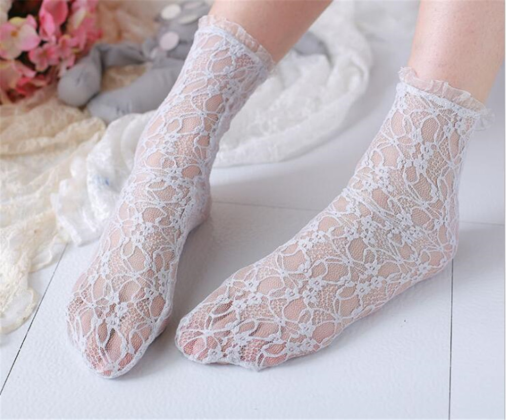 Lolita blondestrømper blonde søde strømper blonde sidebunker af sokker koreanske retro litterære sokker  b702